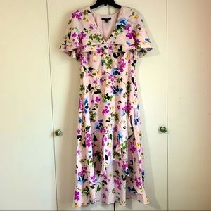 Floral Spring high-low Dress